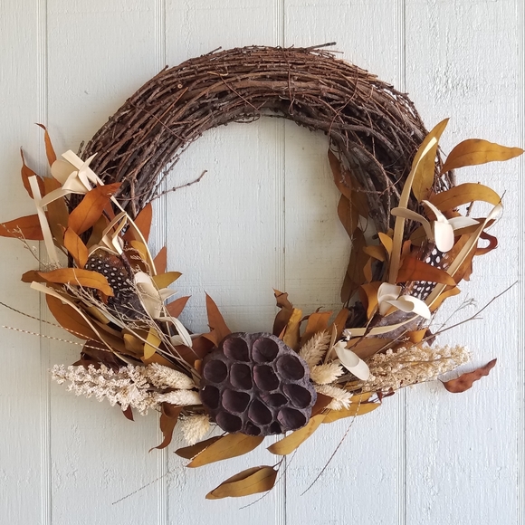 Rustic Fall Holiday Wreath - Picture 3 of 7
